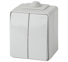 Выключатель двойной Эра 11-1604-03 Б0035976