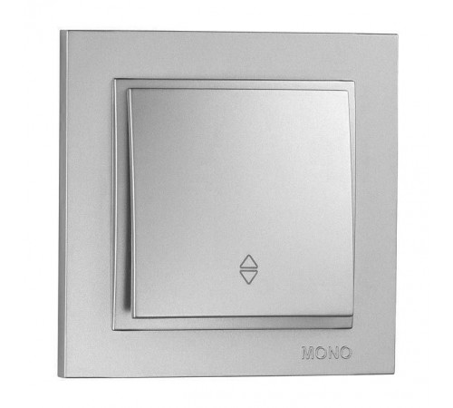 Выключатель одноклавишный проходной Mono Electric Despina 10А 250В серебро 102-212125-109 Выключатель одноклавишный проходной Mono Electric Despina 10А 250В серебро 102-212125-109