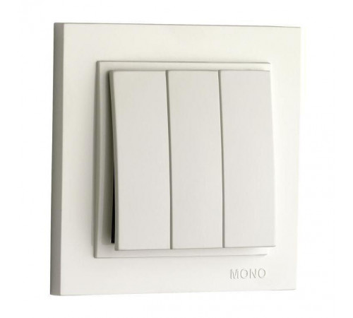 Выключатель трехклавишный проходной Mono Electric Despina 10А 250В жемчуг 102-252522-114 Выключатель трехклавишный проходной Mono Electric Despina 10А 250В жемчуг 102-252522-114