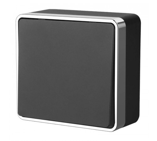 Выключатель одноклавишный Werkel Gallant черный/хром W5012035 4690389164101 Выключатель одноклавишный Werkel Gallant черный/хром W5012035 4690389164101