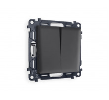 Комплект механизма 2-кл выключателя Ambrella Volt Alfa MA903010