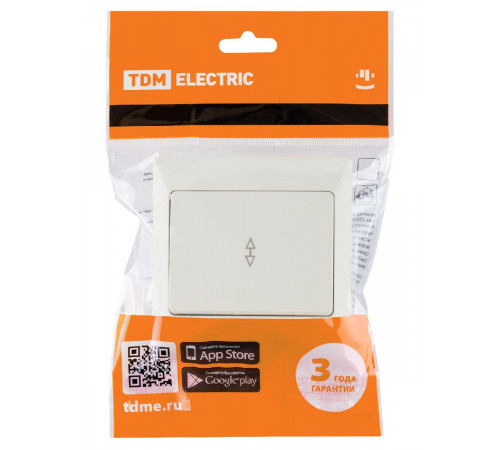 Выключатель одноклавишный на 2 направления Ильмень TDM Electric SQ1823-0105 Выключатель одноклавишный на 2 направления Ильмень TDM Electric SQ1823-0105