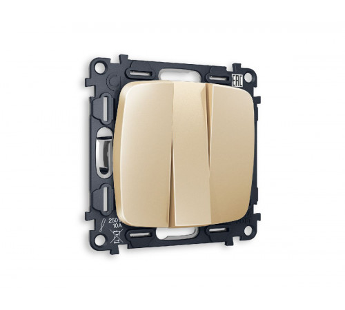Комплект механизма 3-кл выключателя Ambrella Volt Omega MO605010 Комплект механизма 3-кл выключателя Ambrella Volt Omega MO605010