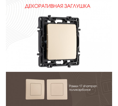 Декоративная заглушка Arte Milano 217.50-1.shampan Декоративная заглушка Arte Milano 217.50-1.shampan