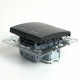 Выключатель 2-клавишный с индикатором Stekker Эрна PSW10-9102-03 49147