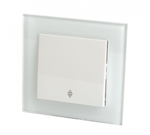 Переключатель одноклавишный Stekker Катрин белый GLS10-7005-01 39244