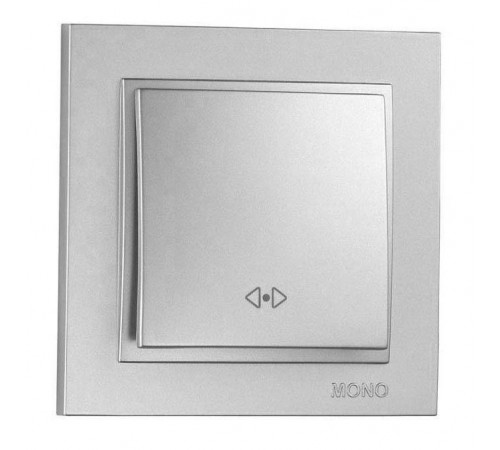 Выключатель одноклавишный перекресный Mono Electric Despina 10А 250В серебро 102-212125-112 Выключатель одноклавишный перекресный Mono Electric Despina 10А 250В серебро 102-212125-112