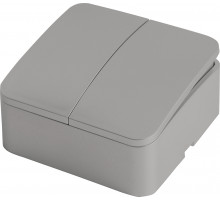 Выключатель двухклавишный Stekker София MSW10-20-03 49297