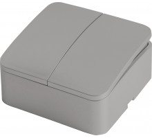 Выключатель двухклавишный Stekker София MSW10-20-03 49297