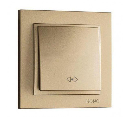 Выключатель одноклавишный перекресный Mono Electric Despina 10А 250В титан 102-222225-112 Выключатель одноклавишный перекресный Mono Electric Despina 10А 250В титан 102-222225-112