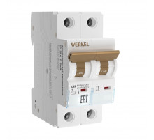 Автоматический выключатель 2P 25 A C 6 кА Werkel W902P256 4690389192791 a062543