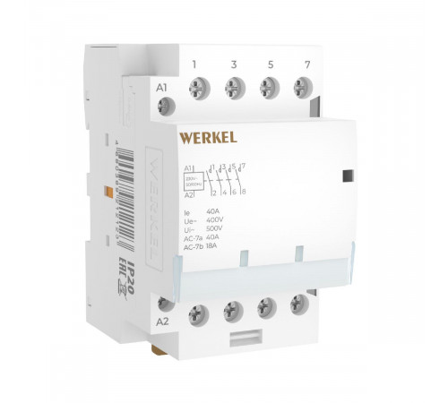 Контактор модульный Werkel W943M40O 4690389212123 a069477 Контактор модульный Werkel W943M40O 4690389212123 a069477