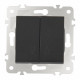 Выключатель жалюзи Arte Milano 203.38-2.black