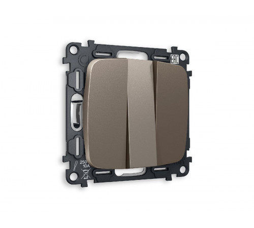 Комплект механизма 3-кл выключателя Ambrella Volt Omega MO635010 Комплект механизма 3-кл выключателя Ambrella Volt Omega MO635010