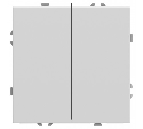 Выключатель двухклавишный Stekker RSW10-5104-01 Эмили 49866