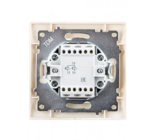 Выключатель двухклавишный с подсветкой Лама TDM Electric SQ1815-0305 Выключатель двухклавишный с подсветкой Лама TDM Electric SQ1815-0305