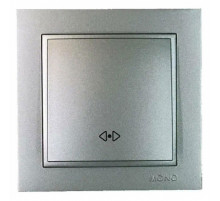 Выключатель одноклавишный перекресный Mono Electric Despina 10A 250В антрацит 102-242425-112