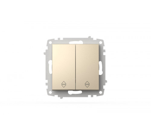 Переключатель двухклавишный проходной ELBI Zena Vega 609-012500-211 Переключатель двухклавишный проходной ELBI Zena Vega 609-012500-211