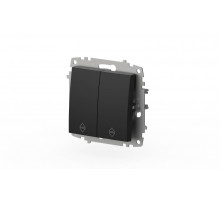 Переключатель двухклавишный ELBI Zena Vega 609-014800-211