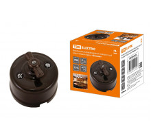 Выключатель фарфоровый поворотный с ручкой Болонь TDM Electric SQ1820-0410