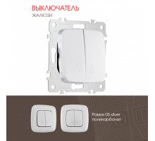 Выключатель жалюзи Arte Milano 205.38-2.silver