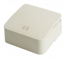 Выключатель двухклавишный с индикатором Stekker София MSW10-21-04 49476