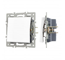 Механизм выключателя одноклавишный непроходной Arlight SWT-MK01-PL-WH (250V, 16A) 043710