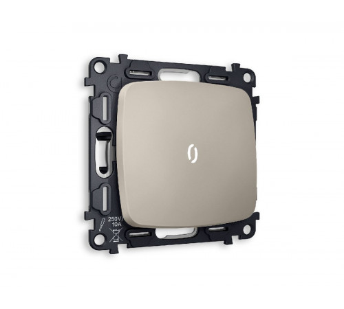 Комплект механизма 1-кл выключателя с подсветкой Ambrella Volt Omega MO362015 Комплект механизма 1-кл выключателя с подсветкой Ambrella Volt Omega MO362015