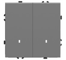 Выключатель 2-клавишный c индикатором Stekker Эмили RSW10-5102-10 49942