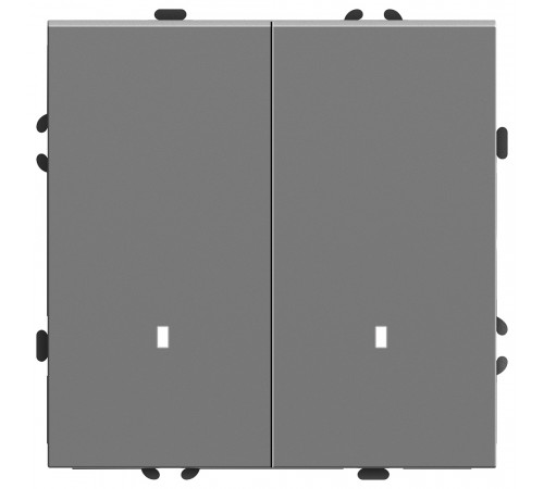 Выключатель 2-клавишный c индикатором Stekker Эмили RSW10-5102-10 49942 Выключатель 2-клавишный c индикатором Stekker Эмили RSW10-5102-10 49942