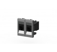 Розетка компьютерная двухместная (Cat 6) ELBI Moda Vox 611-041032-248