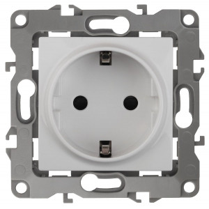 Розетка 2P+E Schuko Эра 12-2101-01 Б0014675