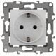 Розетка 2P+E Schuko Эра 12-2101-01 Б0014675