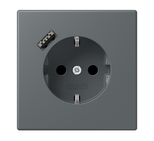 Розетка 2K+З USB Typ A Jung LC1520-18A202