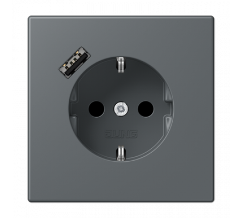 Розетка 2K+З USB Typ A Jung LC1520-18A202 Розетка 2K+З USB Typ A Jung LC1520-18A202
