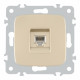 Розетка телефонная RJ11 Arte Milano 205.51-1.shampan