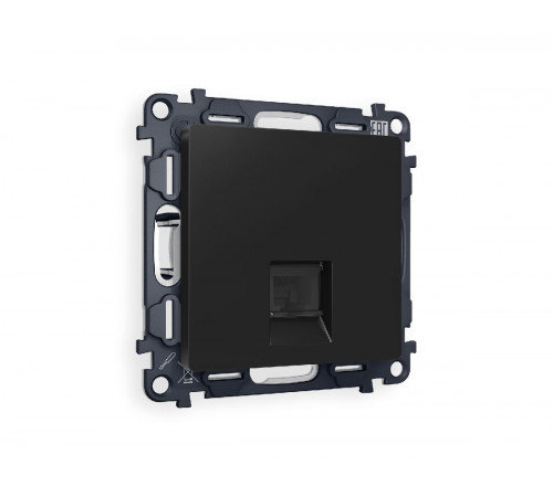 Комплект механизма телефонной розетки RJ-11(4P4C) со шторкой Ambrella Volt Alfa MA812030