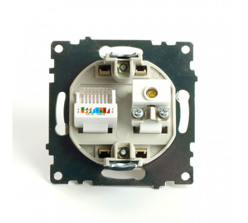 Розетка TV + компьютерная RJ-45 Stekker Катрин GLS00-7106-08 49230