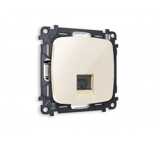 Комплект механизма телефонной розетки RJ-11(4P4C) со шторкой Ambrella Volt Omega MO312030 Комплект механизма телефонной розетки RJ-11(4P4C) со шторкой Ambrella Volt Omega MO312030