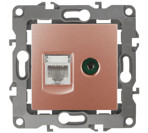 Розетка комбинированная RJ45+TV Эра 12-3110-14 Б0027449 Розетка комбинированная RJ45+TV Эра 12-3110-14 Б0027449