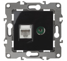 Розетка комбинированная RJ45+TV Эра 12-3110-06 Б0027446