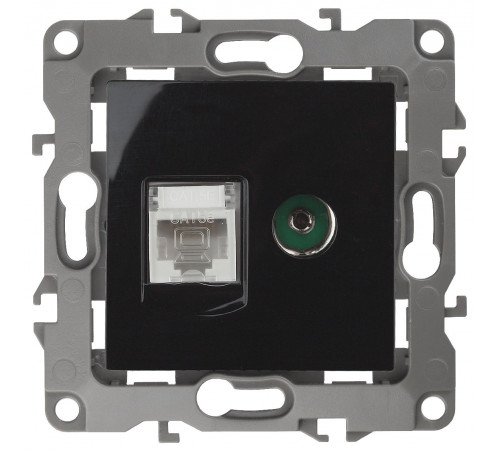Розетка комбинированная RJ45+TV Эра 12-3110-06 Б0027446 Розетка комбинированная RJ45+TV Эра 12-3110-06 Б0027446