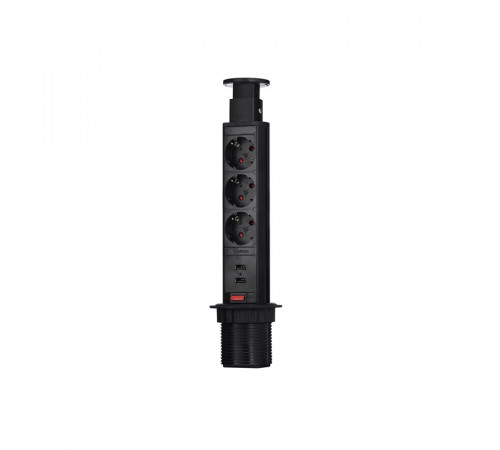 Блок розеток 105S (3 секции и 2 USB) Mebax 00-00000825