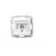 Розетка для TV с экраном (проходная) ELBI Zena Vega 609-015600-272
