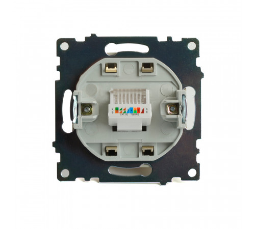 Розетка компьютерная 1-местная RJ-45 Stekker Катрин GLS00-7107-08 49227