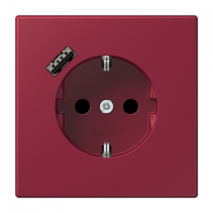 Розетка 2K+З USB Typ A Jung LC1520-18A255