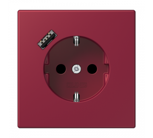 Розетка 2K+З USB Typ A Jung LC1520-18A255 Розетка 2K+З USB Typ A Jung LC1520-18A255