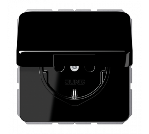 Розетка Schuko с крышкой Jung CD1520BFKIKLSW Розетка Schuko с крышкой Jung CD1520BFKIKLSW