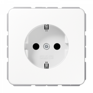 Розетка штепсельная Schuko Jung CD1520NWW