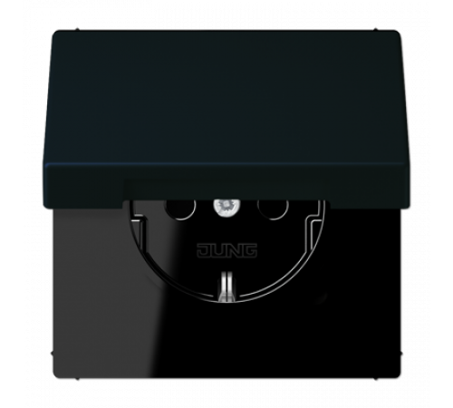 Розетка 2K+З с крышкой Jung LC1520BFKL248 Розетка 2K+З с крышкой Jung LC1520BFKL248
